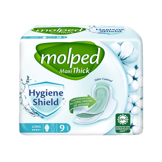 Molped Maxi Thick (Long) Sanitary Pads, 9 Ct - My Vitamin Store