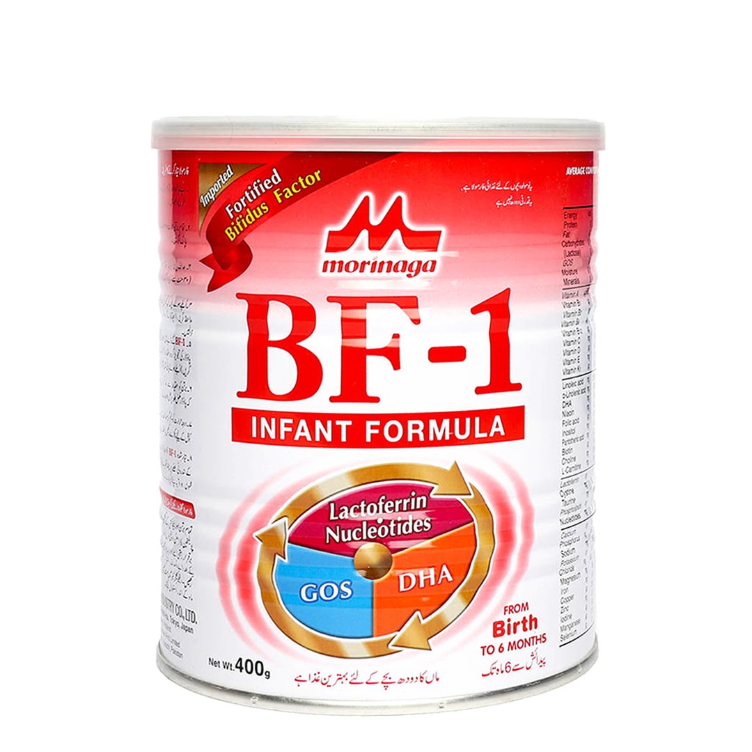 Morinaga BF-1 Infant Formula Milk Powder Tin Pack, 400g