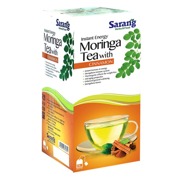Moringa Tea Bags with Cinnamon - Sarang - My Vitamin Store