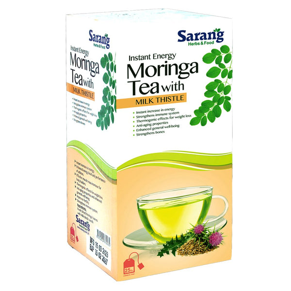 Moringa Tea Bags with Milk Thistle - Sarang - My Vitamin Store
