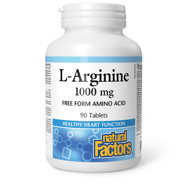 Natural Factors L-Arginine 1000 mg, 90 Ct - My Vitamin Store