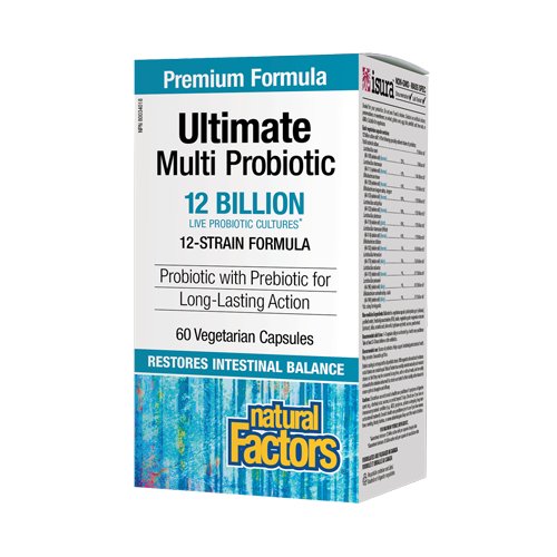 Natural Factors Ultimate Multi Probiotic 12 Billion CFUs, 60 Ct - My Vitamin Store