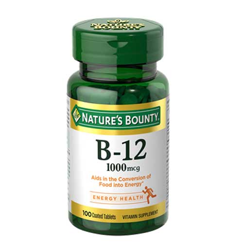 Nature's Bounty Vitamin B12 1000mcg, 100 Ct - My Vitamin Store