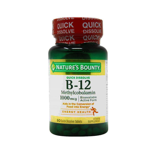 Nature's Bounty Vitamin B12 Methylcobalamin 1000mcg, 60 Ct - My Vitamin Store