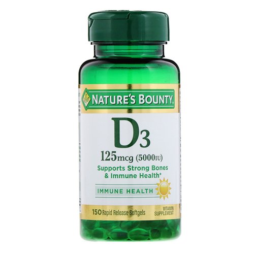 Nature's Bounty Vitamin D3 5000 IU, 150 Ct - My Vitamin Store