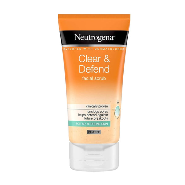 Neutrogena Clear & Defend Facial Scrub, 150ml - My Vitamin Store