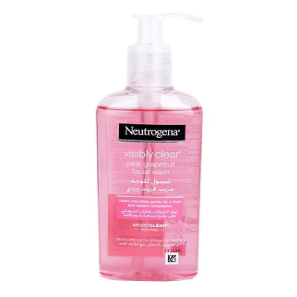 Neutrogena Visibly Clear Pink Grapefruit Facial Wash, 200ml - My Vitamin Store