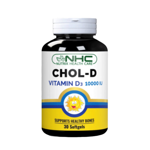NHC Chol-D (Vitamin D3 10000 IU), 30 Ct - My Vitamin Store