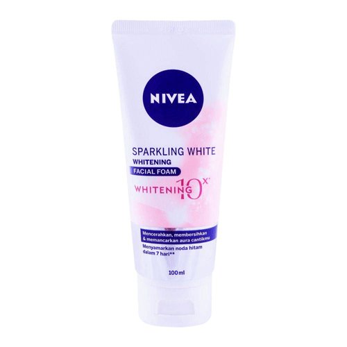 Nivea Sparkling White Whitening Facial Foam, 100ml - My Vitamin Store
