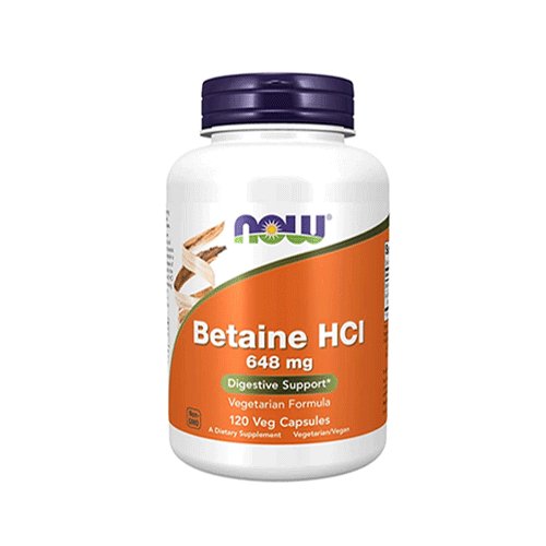 NOW Betaine HCI 648 mg, 120 Ct - My Vitamin Store