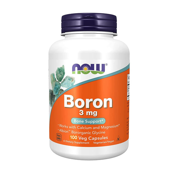 NOW Boron 3mg, 100 Ct - My Vitamin Store