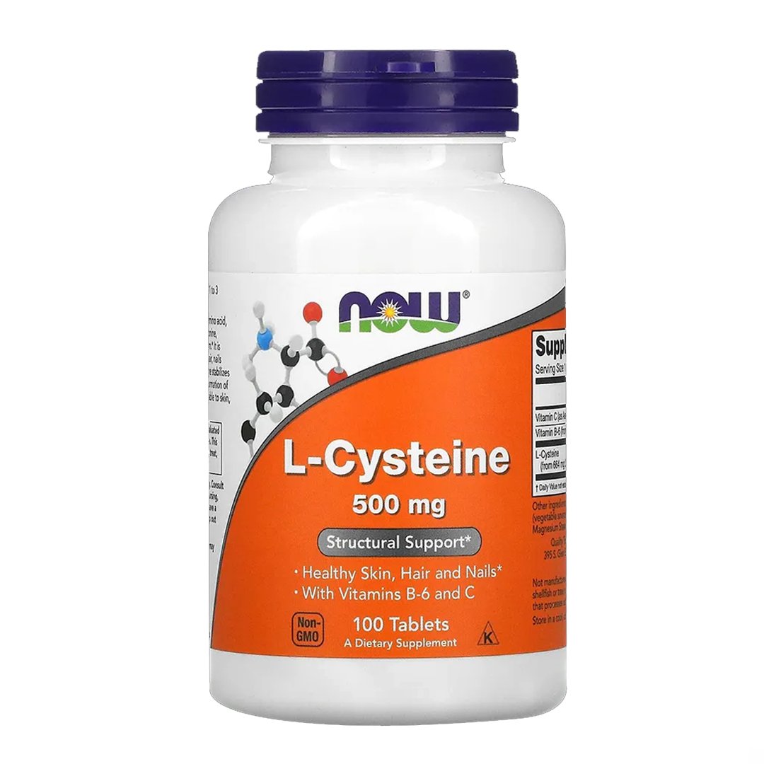 NOW L-Cysteine 500mg, 100 Ct