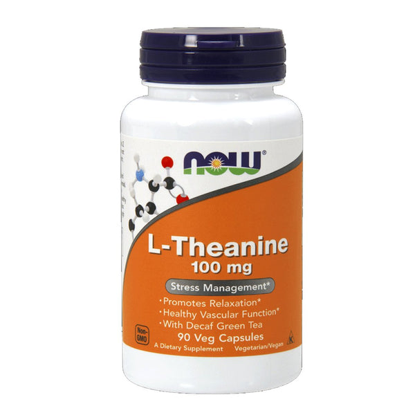NOW L-Theanine 100mg, 90 Ct - My Vitamin Store
