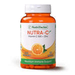 Nutrifactor Nutra-C 500mg Plus Zinc, 60 Ct - My Vitamin Store
