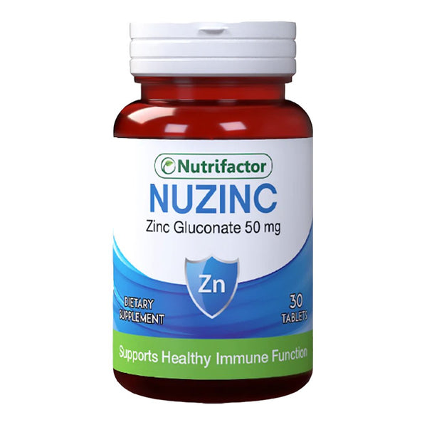 Nutrifactor Nuzinc Zinc Gluconate 50mg - My Vitamin Store