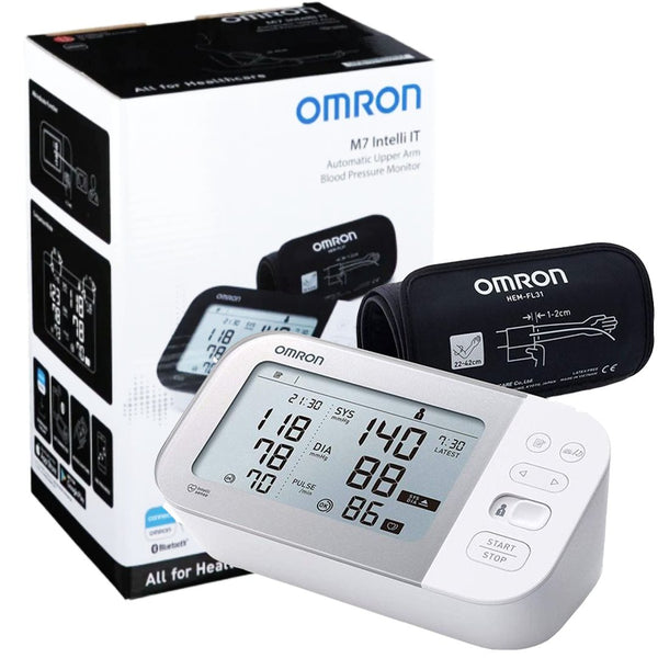 Omron M7 Intelli IT (HEM-7361T-EBK) Automatic Upper Arm Digital Blood Pressure Monitor - My Vitamin Store