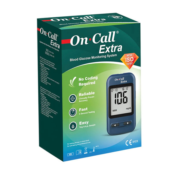 On Call Extra Blood Glucose Monitoring System (Glucometer) - My Vitamin Store