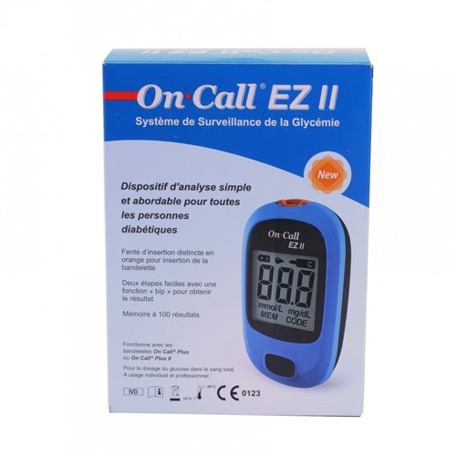 On Call EZ II Blood Glucose Meter (Glucometer) - My Vitamin Store