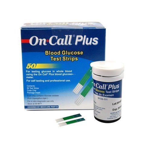 On Call Plus Blood Glucose Test Strips, 50 - My Vitamin Store