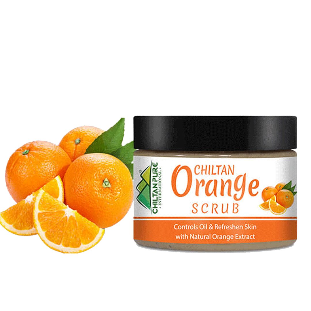 Orange Face & Body Scrub, 100ml - Chiltan Pure - My Vitamin Store