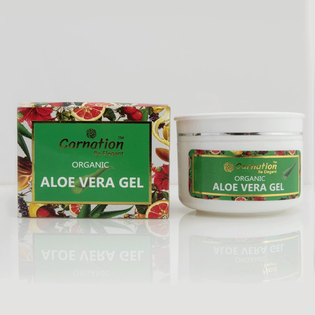 Organic Aloe Vera Gel, 100ml - Carnation - My Vitamin Store