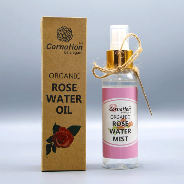 Organic Rose Water Oil, 100ml - Carnation - My Vitamin Store
