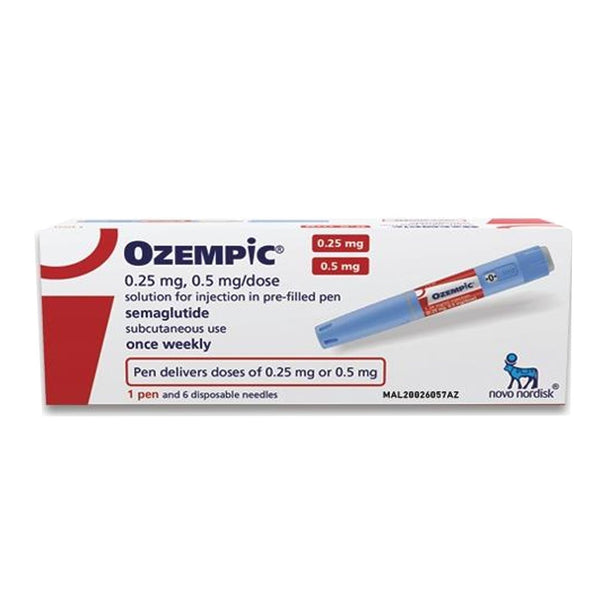 Ozempic (Semaglutide) Injection Pen, 0.25 / 0.5 mg for Type 2 Diabetes - My Vitamin Store