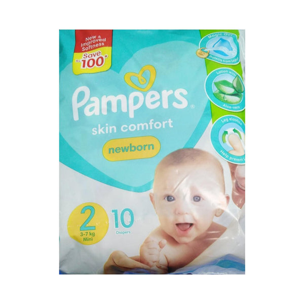 Pampers Skin Comfort Newborn Diapers Size 2 (Mini), 10 Ct - My Vitamin Store