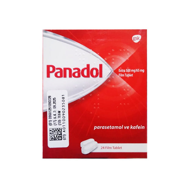 Panadol Extra 500mg/65mg, 24 Ct - My Vitamin Store