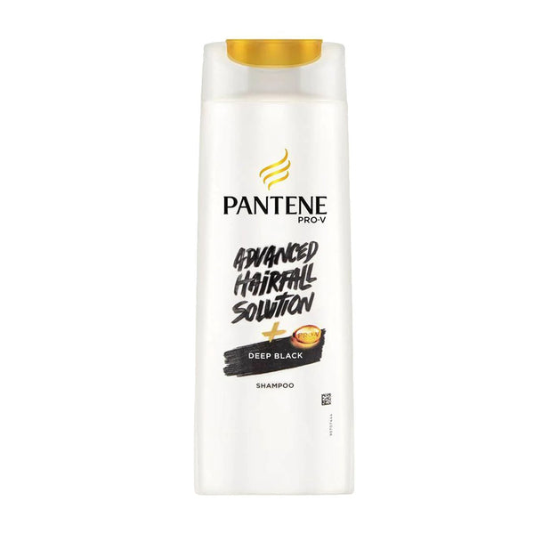 Pantene Advanced Hairfall Solution + Deep Black Shampoo, 185ml - My Vitamin Store