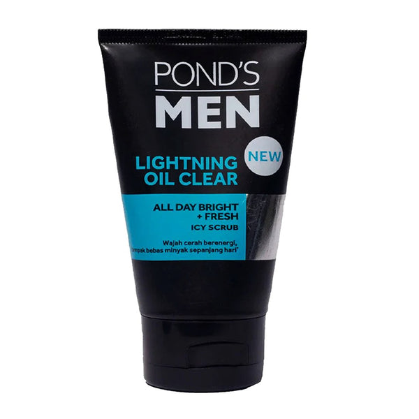 Pond's Men Lightning Oil Clear Icy Scrub, 100g - My Vitamin Store