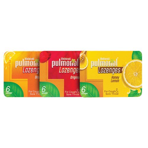 Pulmonol Lozenges Honey & Lemon Blister, 6 Ct - CCL - My Vitamin Store