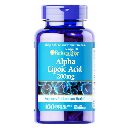 Puritan's Pride Alpha Lipoic Acid 200mg, 100 Ct - My Vitamin Store
