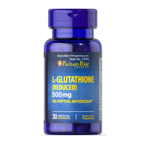 Puritan's Pride L-Glutathione (Reduced) 500mg, 30Ct - My Vitamin Store