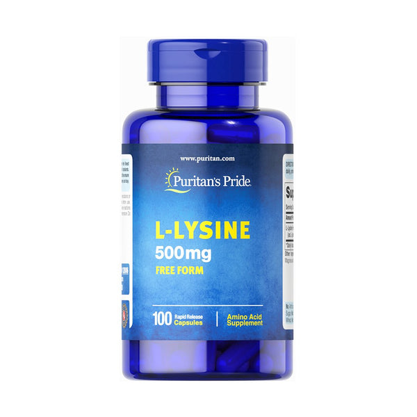Puritan's Pride L-Lysine 500mg, 100 Ct - My Vitamin Store