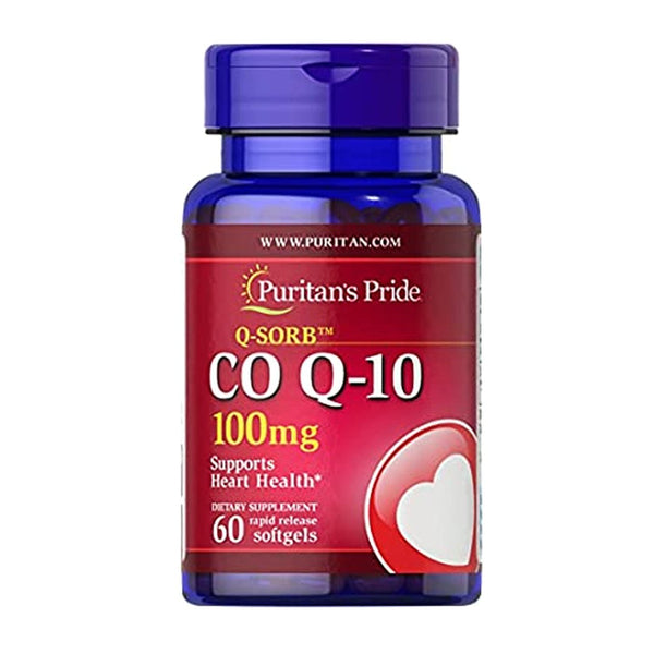 Puritan's Pride Q-SORB CoQ-10 100 mg, 60 Ct - My Vitamin Store