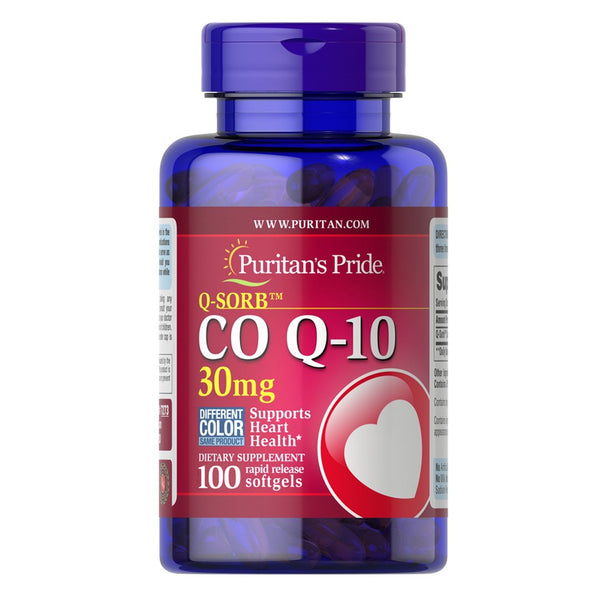 Puritan's Pride Q-SORB CoQ-10 30 mg, 100 Ct - My Vitamin Store