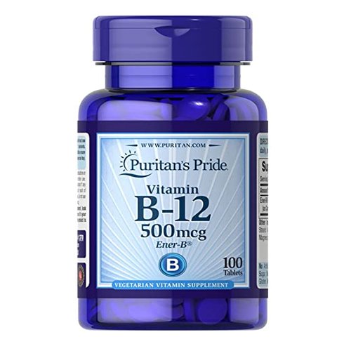 Puritan's Pride Vitamin B-12 500mcg, 100 Ct - My Vitamin Store