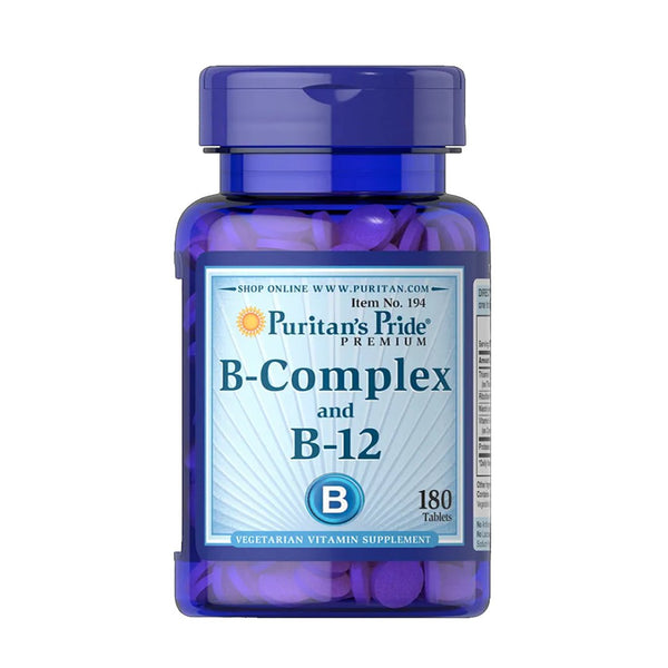 Puritan's Pride Vitamin B-Complex with Vitamin B-12, 180 Ct - My Vitamin Store