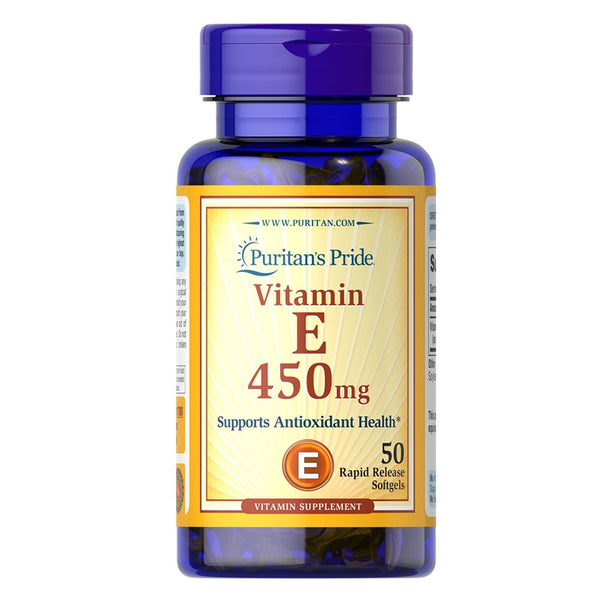 Puritan's Pride Vitamin E 450mg, 50 Ct - My Vitamin Store