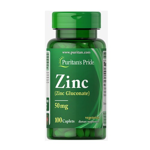 Puritan's Pride Zinc 50 mg, 100 Ct - My Vitamin Store
