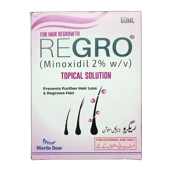 ReGro Topical Hair Solution (Minoxidil 2%), 60ml - Martin Dow - My Vitamin Store