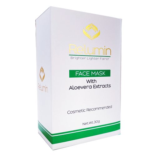 Relumin Face Mask with Aloe Vera Extracts - Asra Derm - My Vitamin Store