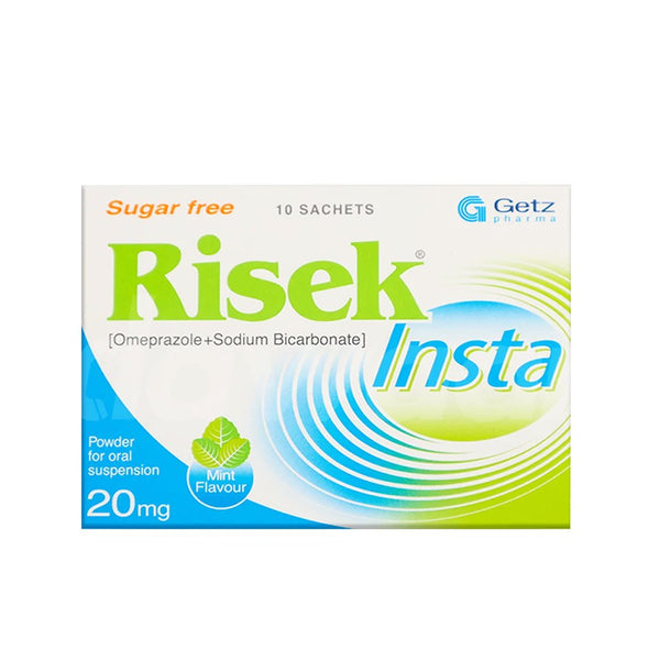 Risek Insta Sachet 20mg, 10 Ct - My Vitamin Store