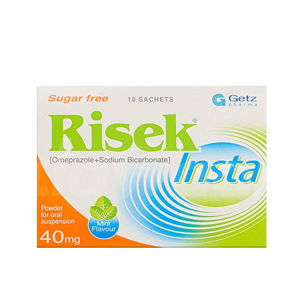 Risek Insta Sachet 40mg, 10 Ct - My Vitamin Store