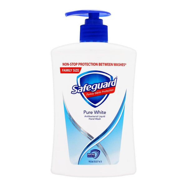 Safeguard Pure White Antibacterial Liquid Hand Wash, 420 ml - My Vitamin Store