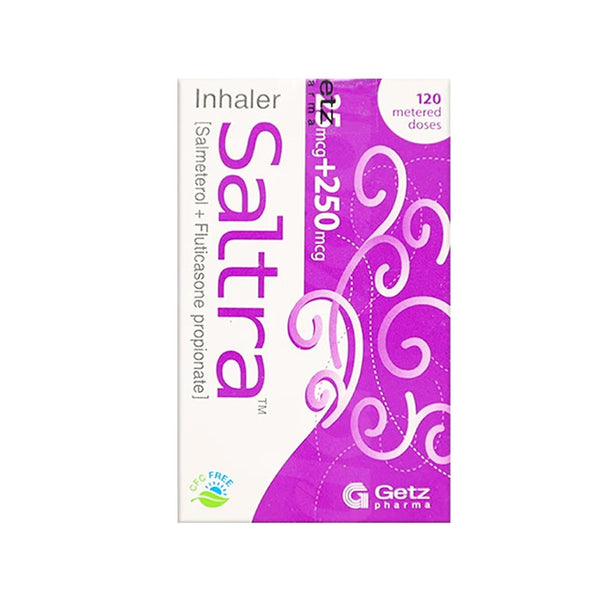 Saltra Inhaler 25mcg+250mcg, 1 Ct - Getz Pharma - My Vitamin Store