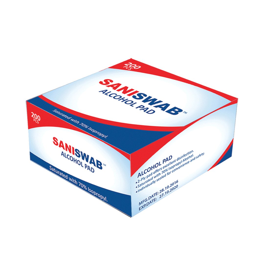 Sani Swab Alcohal Pad, 200 Ct - My Vitamin Store