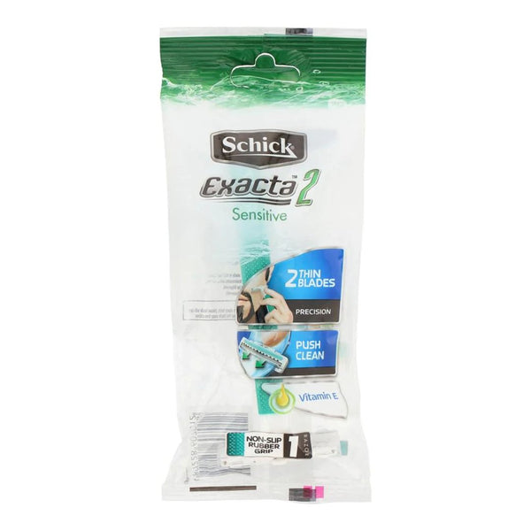 Schick Exacta 2 Sensitive Disposable Razor for Men, 1 Ct - My Vitamin Store