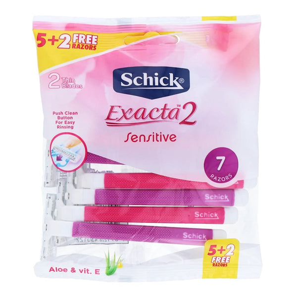 Schick Exacta 2 Sensitive Razor for Women, 7 Ct - My Vitamin Store